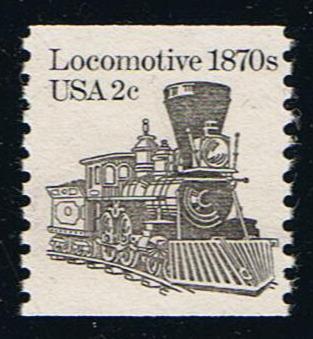 # 1897A (1982) 1870's Locomotive - Coil sgl, MNH
