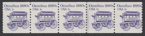 # 1897 (1983) 1880's Omnibus Coil - PS/5, #2, FVF MNH [1]