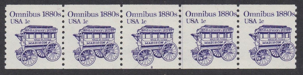 # 1897 (1983) 1880's Omnibus Coil - PS/5, #2, FVF MNH [2]