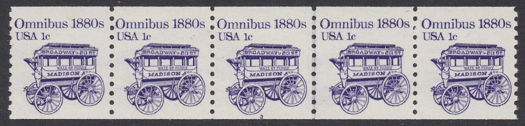 # 1897 (1983) 1880's Omnibus Coil - PS/5, #3, VF MNH