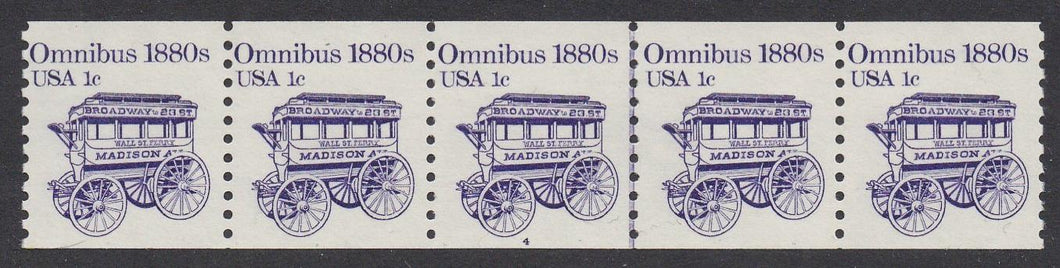 # 1897 (1983) 1880's Omnibus Coil - PS/5, #4, FVF MNH [2]