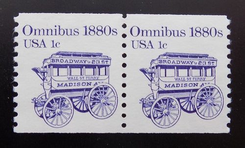 # 1897 (1983) 1880's Omnibus - Coil pr, XF MNH