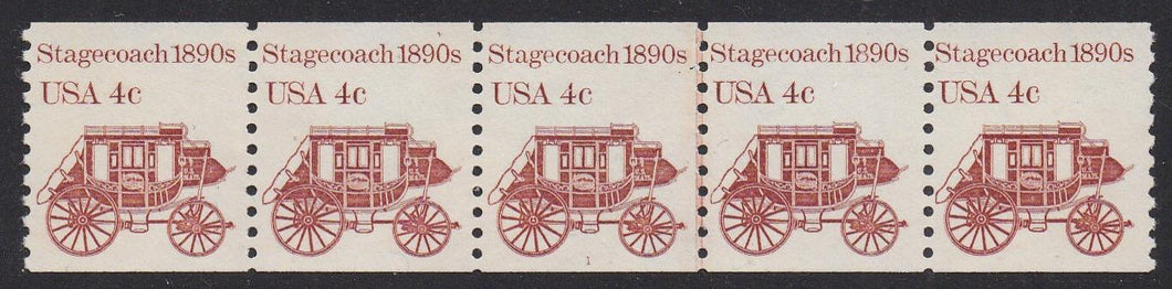 # 1898A (1982) 1890's Stagecoach - PS/5, #1, VF MNH [1]