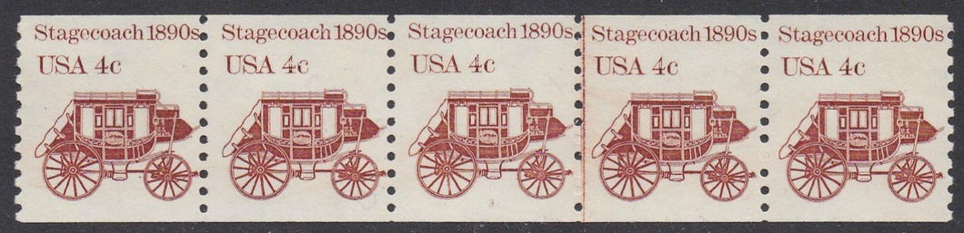# 1898A (1982) 1890's Stagecoach - PS/5, #3, FVF MNH