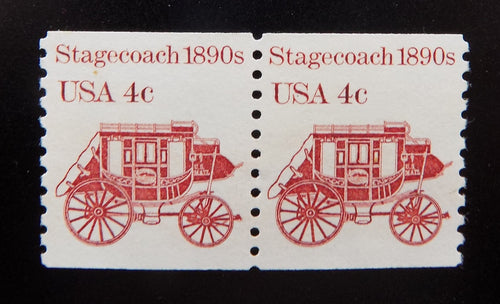 # 1898A (1982) 1890's Stagecoach - Coil pr, XF MNH