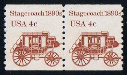 # 1898A (1982) 1890's Stagecoach - Coil pr, MNH