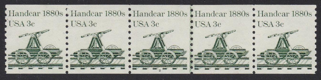 # 1898 (1983) 1880's Handcar - PS/5, #2, VF MNH
