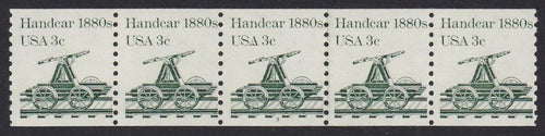 # 1898 (1983) 1880's Handcar - PS/5, #3, FVF MNH