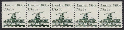 # 1898 (1983) 1880's Handcar - PS/5, #3, XF MNH