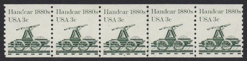 # 1898 (1983) 1880's Handcar - PS/5, #4, VF MNH