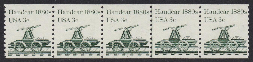 # 1898 (1983) 1880's Handcar - PS/5, #4, VF MNH