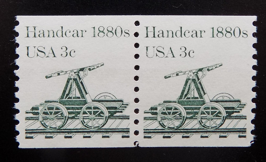 # 1898 (1983) 1880's Handcar - Coil pr, XF MNH