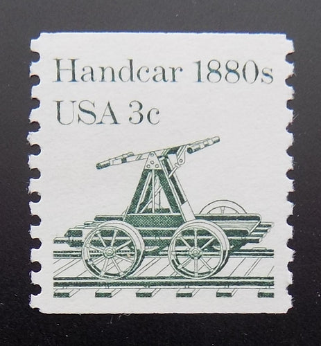 # 1898 (1983) 1880's Handcar - Coil sgl, XF MNH