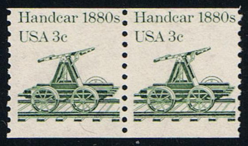 # 1898 (1983) 1880's Handcar - Coil pr, MNH