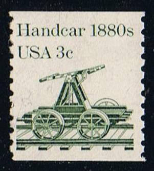 # 1898 (1983) 1880's Handcar - Coil sgl, MNH