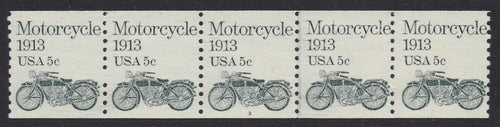 # 1899 (1983) 1913 Motorcycle - PS/5, #3, FVF MNH, Tag Break