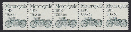 # 1899 (1983) 1913 Motorcycle - PS/5, #3, F MNH