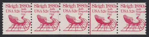 # 1900 (1983) 1880's Sleigh - PS/5, #1, F MNH