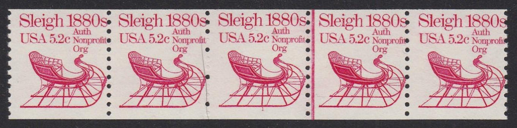 # 1900 (1983) 1880's Sleigh - PS/5, #1, F MNH