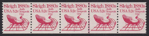 # 1900 (1983) 1880's Sleigh - PS/5, #1, XF MNH