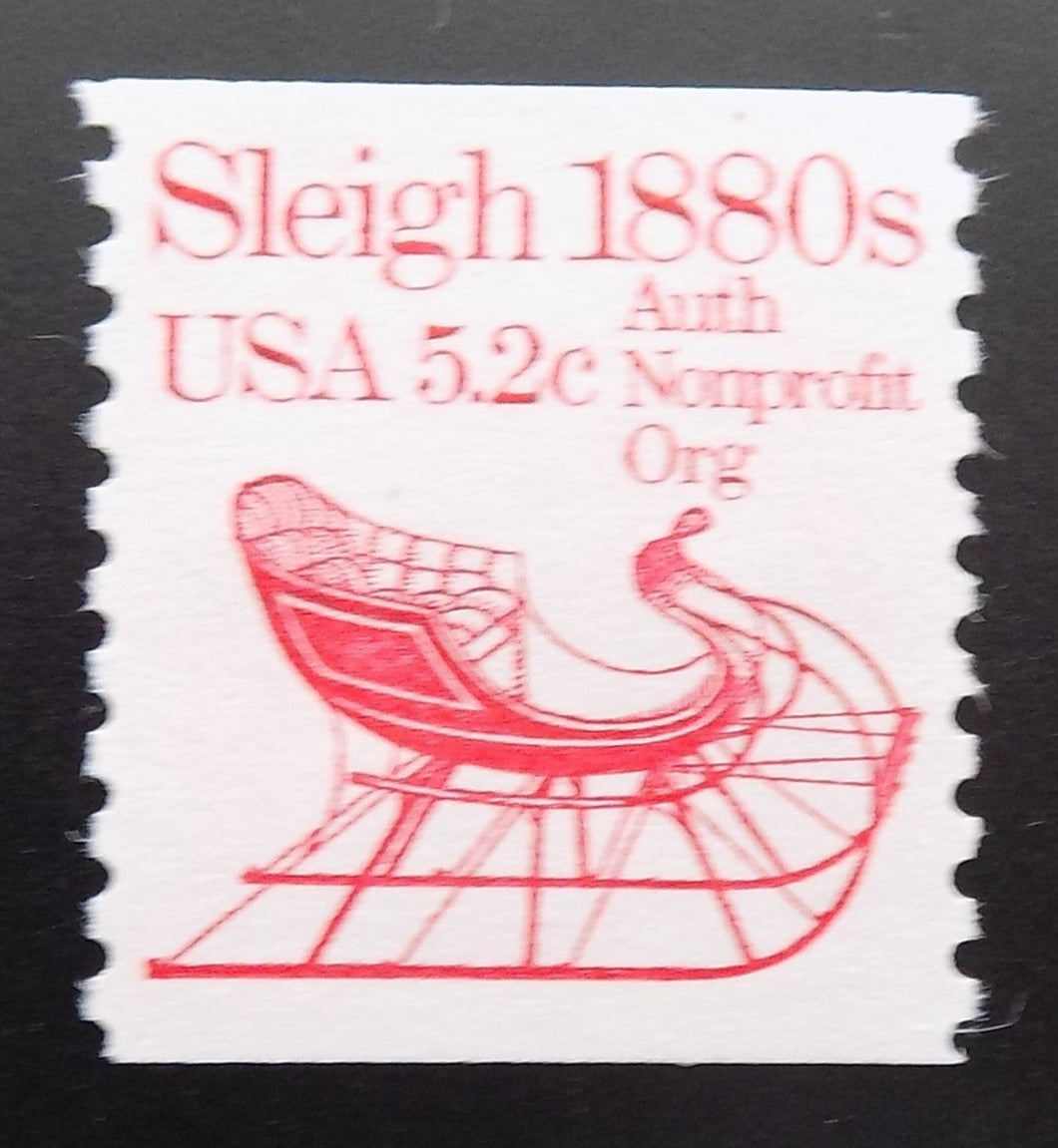 # 1900 (1983) 1880's Sleigh - Coil sgl, XF MNH