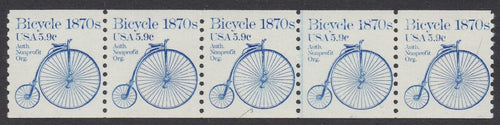 # 1901 (1982) 1870's Bicycle - PS/5, #3, FVF MNH