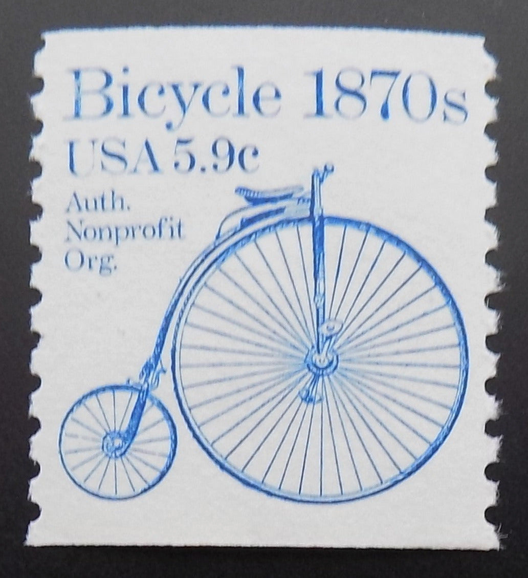 # 1901 (1982) 1870's Bicycle - Coil sgl, XF MNH