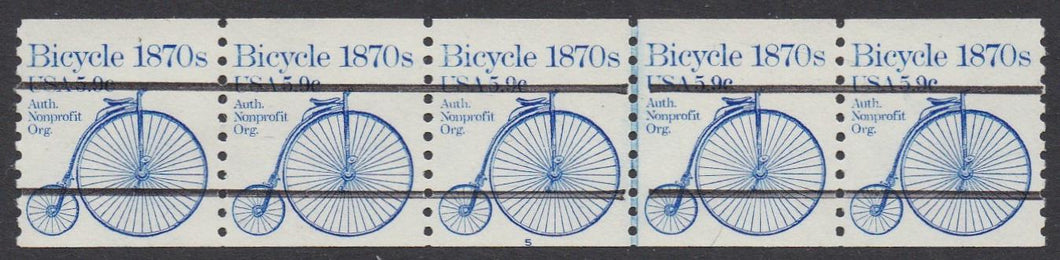 # 1901a (1982) 1870's Bicycle, Precancel - PS/5, #5, XF MNH [1]