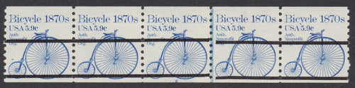 # 1901a (1982) 1870's Bicycle, Precancel - PS/5, #5, XF MNH [2]