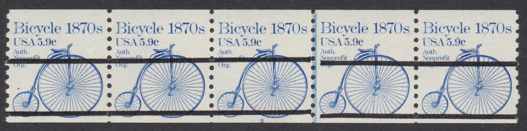 # 1901a (1982) 1870's Bicycle, Precancel - PS/5, #5, XF MNH [2]