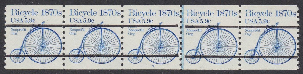 # 1901a (1982) 1870's Bicycle, Precancel - PS/5, #6, FVF MNH