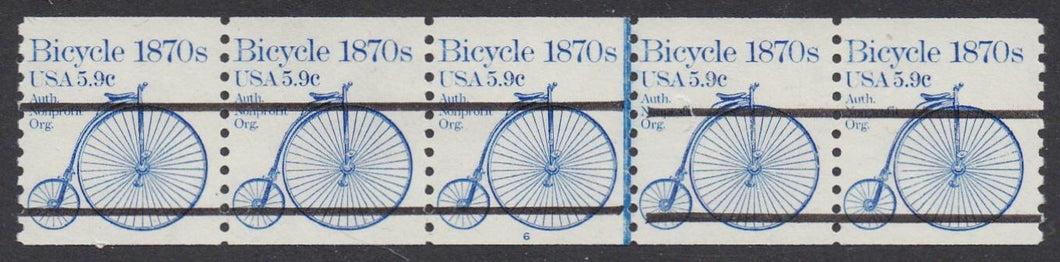 # 1901a (1982) 1870's Bicycle, Precancel - PS/5, #6, VF MNH