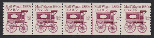 # 1903 (1981) 1880's Mail Wagon - PS/5, #1, FVF MNH