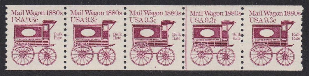 # 1903 (1981) 1880's Mail Wagon - PS/5, #1, FVF MNH