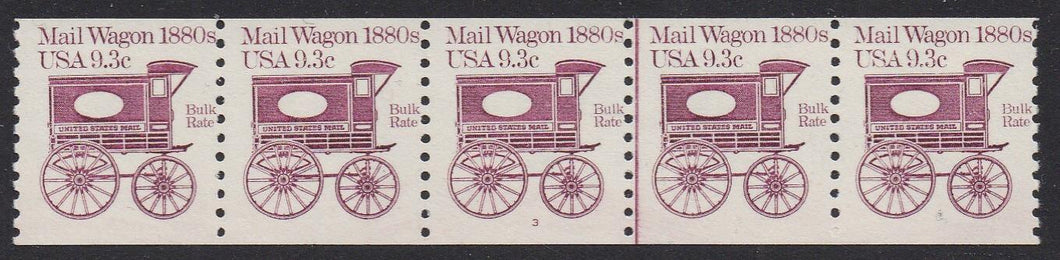 # 1903 (1981) 1880's Mail Wagon - PS/5, #3, F MNH