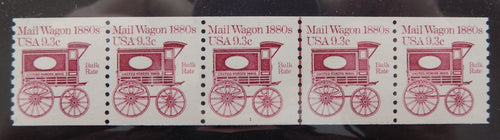 # 1903 (1981) 1880's Mail Wagon - PS/5, #1, VF/XF MNH
