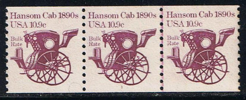 # 1904 (1982) Hansom Cab - PS/3, #1, XF MNH [2]