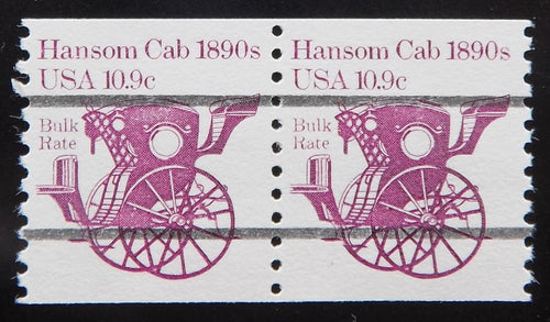 # 1904a (1982) 1890's Hansom Cab, Precancel - Coil pr, XF MNH