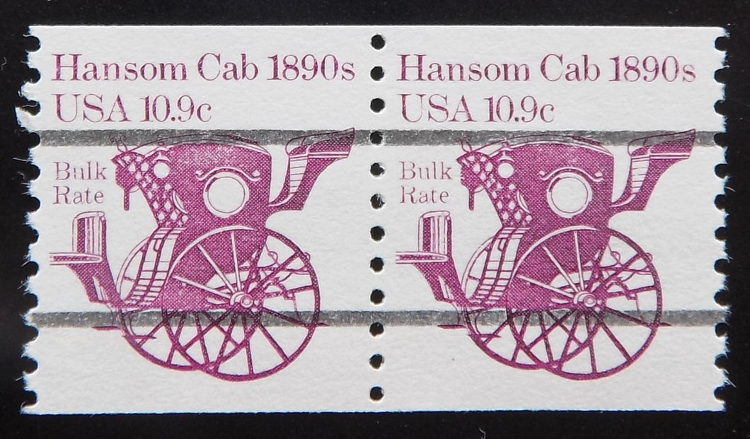 # 1904a (1982) 1890's Hansom Cab, Precancel - Coil pr, XF MNH