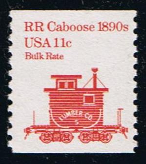 # 1905 (1984) 1890's Caboose, tag - Coil sgl, MNH