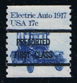 # 1906a (1981) 1917 Elecrtic Auto, Precancel, Type A - Coil sgl, XF MNH