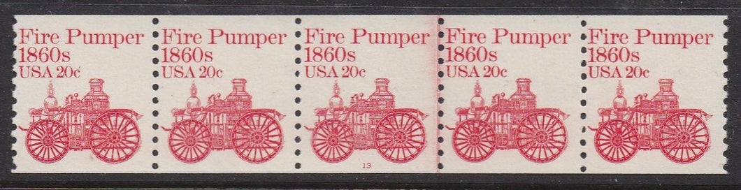 # 1908 (1981) Fire Pumper - PS/5, #13, FVF MNH