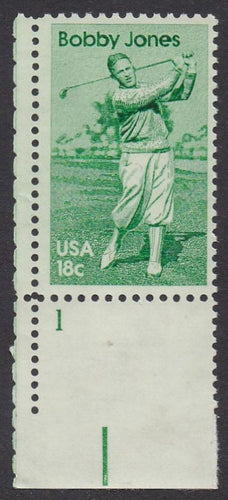 # 1933 (1981) Jones - Plt sgl, LL #1, MNH