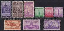 1940 Year Set of Postage Stamps - with Famous Americans