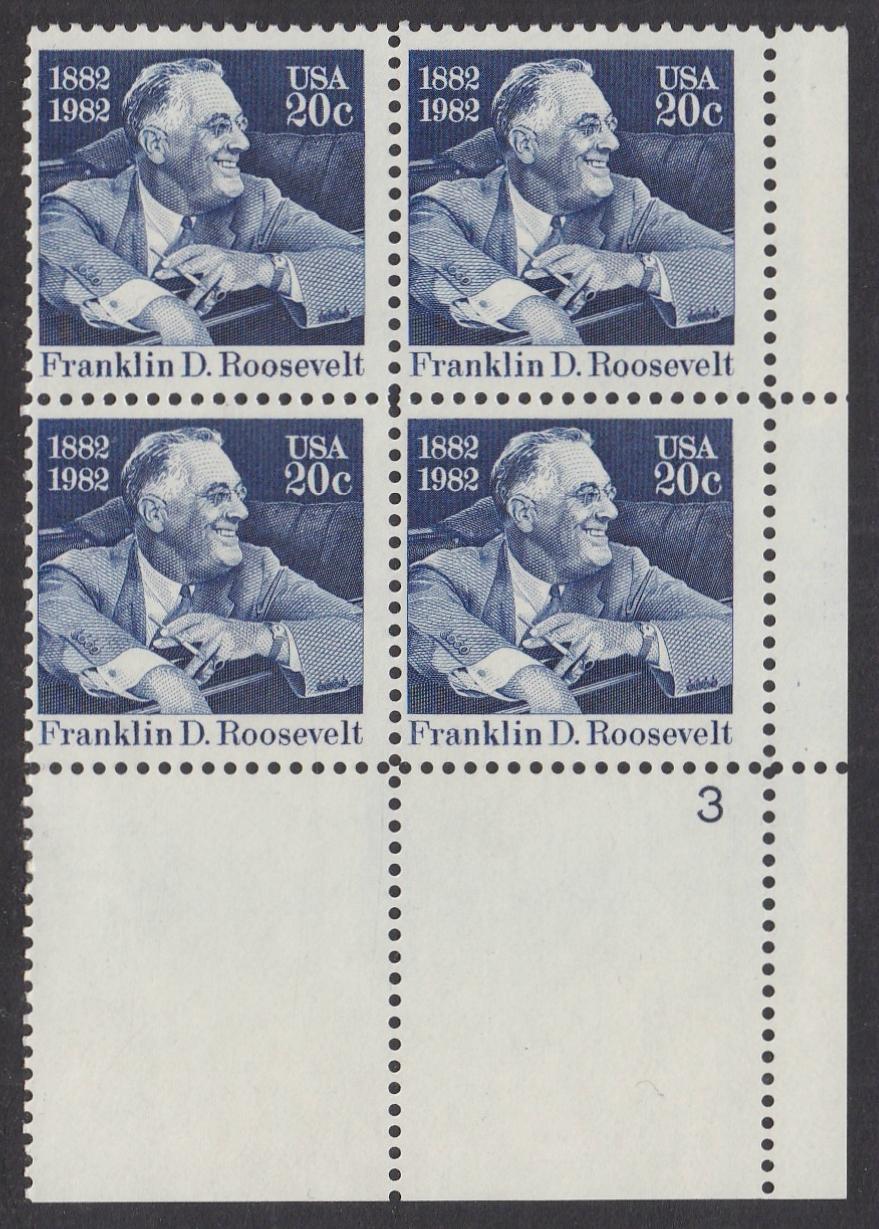 # 1950 (1982) FDR - PB, LR #3, MNH