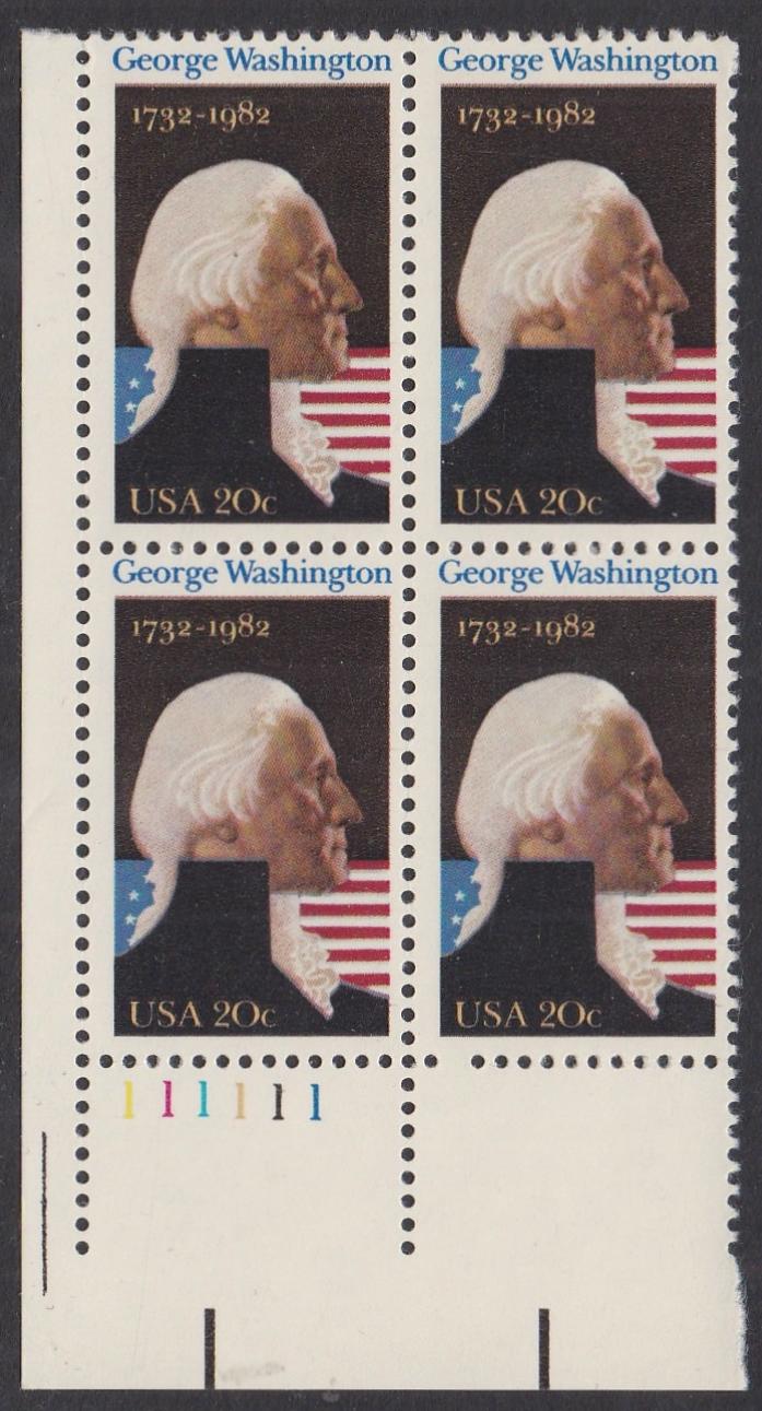 # 1952 (1982) Washington - PB, LL #111111, MNH