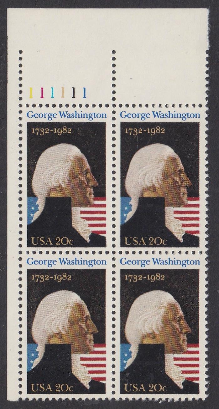 # 1952 (1982) Washington - PB, UL #111111, MNH