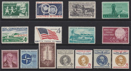 1959 Year Set of Commemorative Postage Stamps