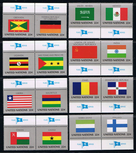 Flags Series – 1985 – Pairs w Tab Set