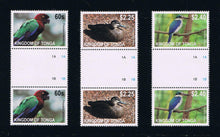 Tonga # 1158-69 (2012) Birds Definitive Issue Gutter Pairs